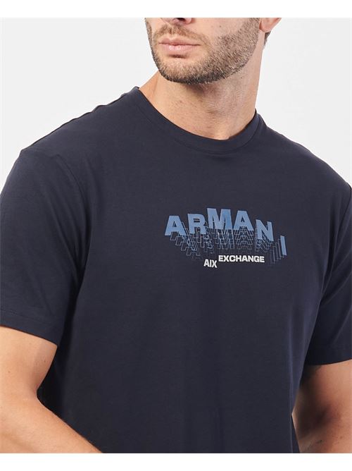 T-shirt uomo Armani Exchange in cotone con logo ARMANI EXCHANGE | 6DZTHV-ZJE6Z1510